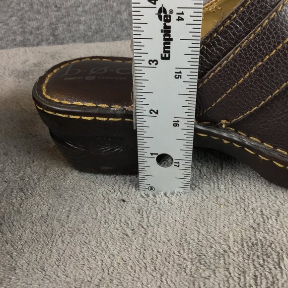 B.O.C. Born Concept Brown Leather Slip On Clog Sz 6 - Picture 7 of 10